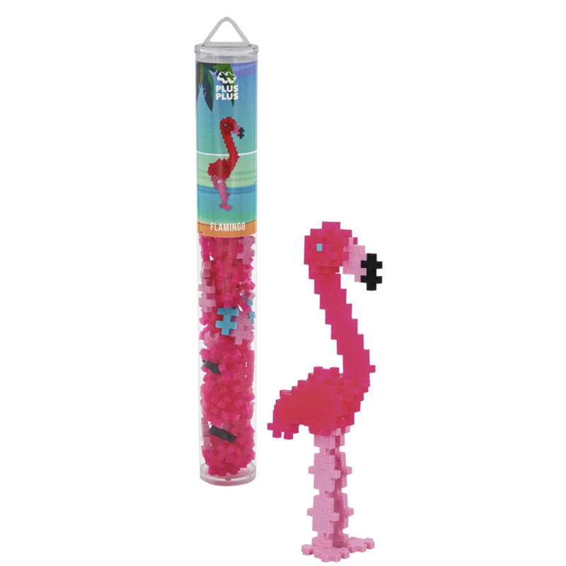 TUBE FLAMENT ROSE - JEU DE CONSTRUCTION - 100 PIÈCES - KONTIKI