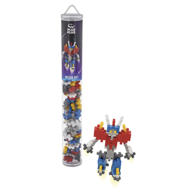 TUBE MECHA BOT - JEU DE CONSTRUCTION - 100 PIÈCES - KONTIKI