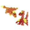 TUBE DRAGON DE FEU - JEU DE CONSTRUCTION - 100 PIÈCES - KONTIKI