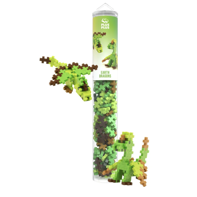 TUBE DRAGON DE TERRE - JEU DE CONSTRUCTION - 100 PIÈCES - KONTIKI