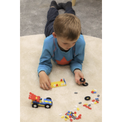 TUBE VOITURE SUPER HÉROS - JEU DE CONSTRUCTION - 200 PIÈCES - KONTIKI