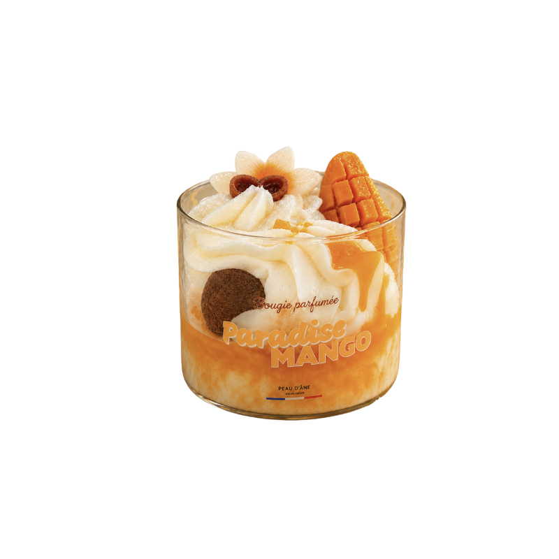 BOUGIE 2 MÈCHES - PARADISE MANGO - PEAU D'ÂNE