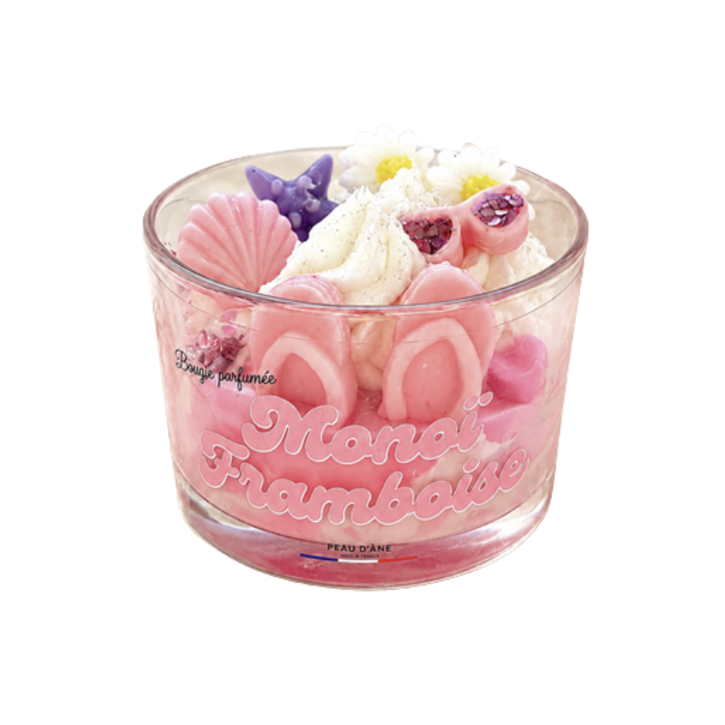 BOUGIE  - MONOÏ FRAMBOISE - PEAU D'ÂNE