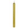SET DE 4 BOUGIES BÂTONS DROITES ET TORSADEES DOREES 48G