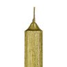 SET DE 4 BOUGIES BÂTONS DROITES ET TORSADEES DOREES 48G