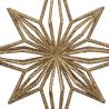 Suspension de Noël - 2 Etoiles polaires dorées - 17cm