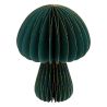 CHAMPIGNON ORIGAMI EN PAPIER KAMI VERT H25cm