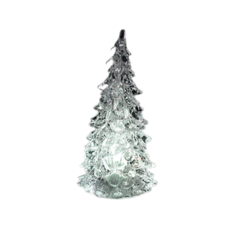 Sapin en acrylique lumineux LED à variation de couleur