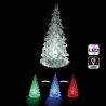 Sapin en acrylique lumineux LED à variation de couleur