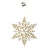 Suspension de Noël - Sujet flocon arabesque doré - 35cm