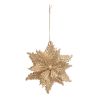 Suspension de Noël - Sujet fleur cuivre - 11cm