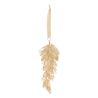 Suspension de Noël - Sujet Pomme de Pin perle - 15cm