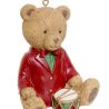 Suspension de Noël en résine - Ourson Jouet - 8cm