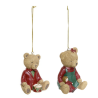 Suspension de Noël en résine - Ourson Jouet - 8cm