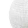 Suspension de Noël en verre - Boule Disco argentée - D40cm
