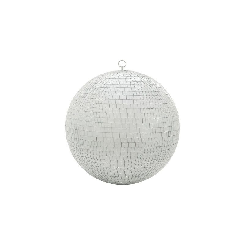 Suspension de Noël en verre - Boule Disco argentée - D40cm