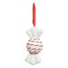 Suspension de Noël - Bonbon en polystyrène rouge et blanc - H13cm