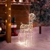 Décoration lumineuse intérieure/extérieure - Renne 600 LED doré - H75cm