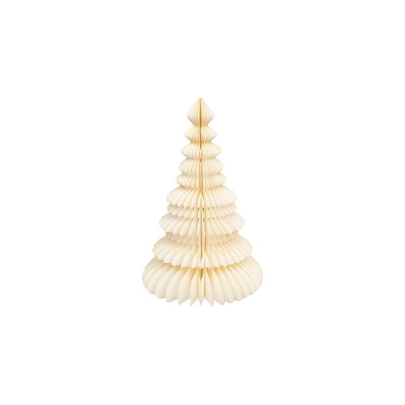 Sapin Origami en papier écru - H90cm