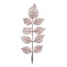 Suspension de Noël - Sujet Branche & perles roses - 16cm