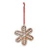 Suspension de Noël - Sujet Flocon cookie en résine - 8cm