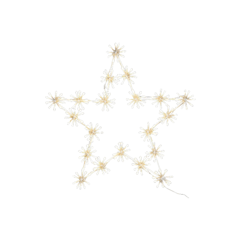 Etoile lumineuse 200 LED blanc chaud intérieure/extérieure - H61.3cm