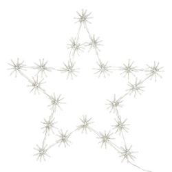Etoile lumineuse 200 LED blanc chaud intérieure/extérieure - H61.3cm
