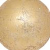 Boule de Noël en polystyrène - Effet métal doré - D8cm