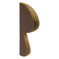 Champignon origami en papier marron - H25cm