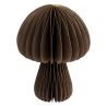 Champignon origami en papier marron - H25cm