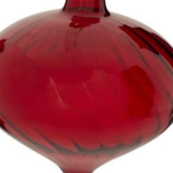 Boule de Noël en verre - Oignon rouge - D8cm
