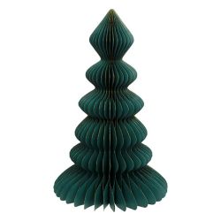 Sapin origami en papier vert - H180cm