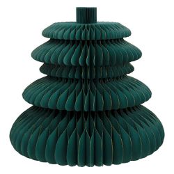 Sapin origami en papier vert - H180cm