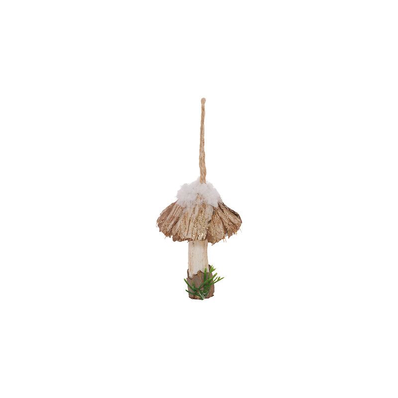 Suspension de Noël - Ecorce champignon - H7cm
