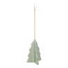 Suspension de Noël - Sapin en céramique blanc OU vert - H9cm