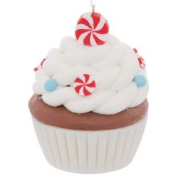 Suspension de Noël - Sujet Cupcake glaçage en résine - H9cm