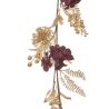 Guirlande de Noël - Baies & Fleurs dorées - 150cm