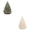 Bougie Sapin verte OU blanche - 370g H15cm