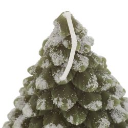 Bougie Sapin verte OU blanche - 370g H15cm