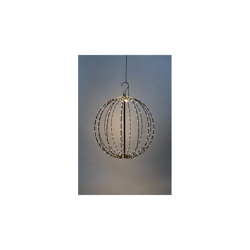 Boule lumineuse 256 LED blanc chaud intérieure/extérieure - D40cm