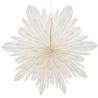 Suspension de Noël en papier - Fleur Origami blanche - 50cm