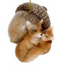 Suspension de Noël en résine - Gland & Renards OU Champignons & Hérissons - 10cm