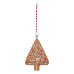 Suspension de Noël en résine - Set de 3 Sujets Biscuits de Noël - 8cm