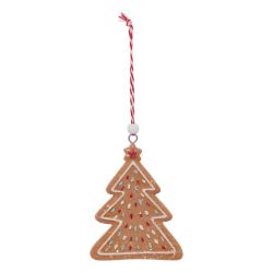 Suspension de Noël en résine - Set de 3 Sujets Biscuits de Noël - 8cm
