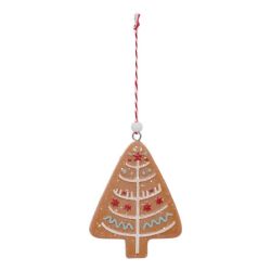 Suspension de Noël en résine - Set de 3 Sujets Biscuits de Noël - 8cm
