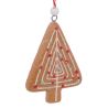 Suspension de Noël en résine - Set de 3 Sujets Biscuits de Noël - 8cm