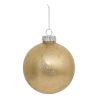 Boule de Noël en polystyrène - Doré effet métal - D15cm