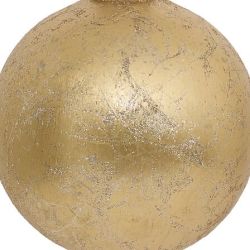 Boule de Noël en polystyrène - Doré effet métal - D15cm