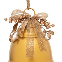 Cloche en métal dorée - D32cm