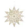 Suspension de Noël - Sujet étoile en plastique doré - 48cm